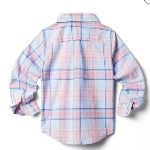 Janie and Jack 100048902 The Madras Plaid Shirt NWT size 6-12 months - Picture 2 of 8